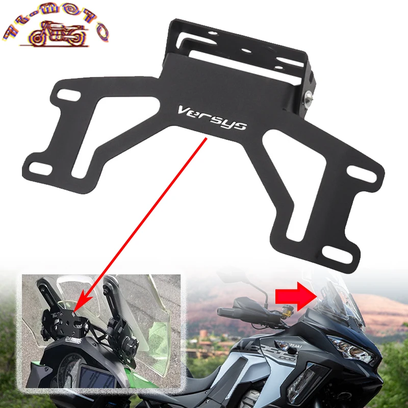 

Fit For Kawasaki VERSYS1000 2019-2020 Versys 1000 Accessories Gps Holder Motorcycle Phone Navigation Bracket CNC Modified Parts