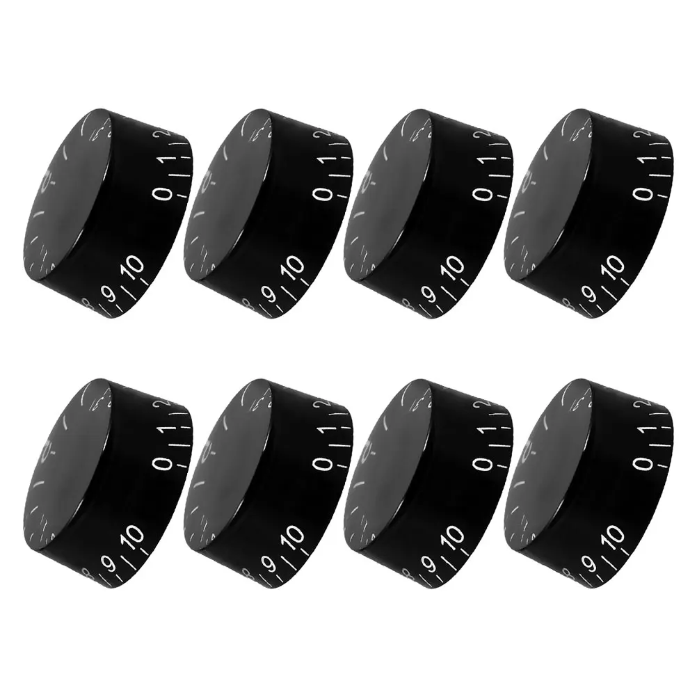 

8 Pcs Electric Guitar Parts Bass Control Knob Sound ABS Knobs Plastic Audio Amplifier