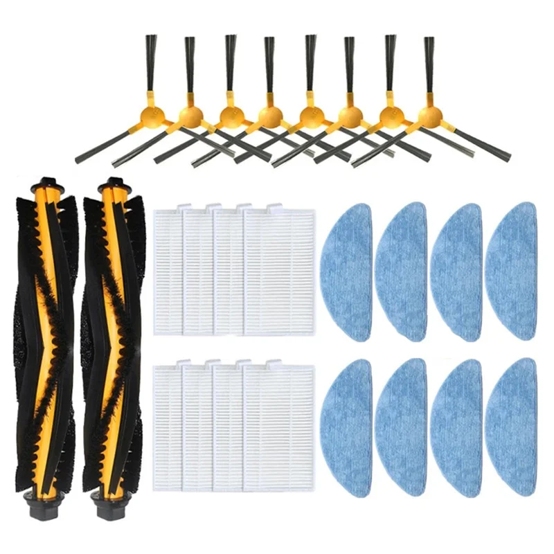 ABGP-LIECTROUX C30B XR500 E30 Proscenic 800T 820S 로봇 진공 청소기 예비 부품 Hepa 필터 메인 사이드 브러시 걸레 천