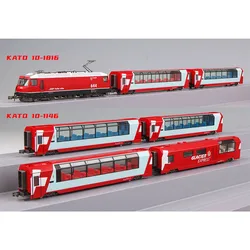 KATO Train Model 10-1816/10-1146 N Scale 1/160 Alps Glacier Express Swiss Train Rail Car Toy Gift