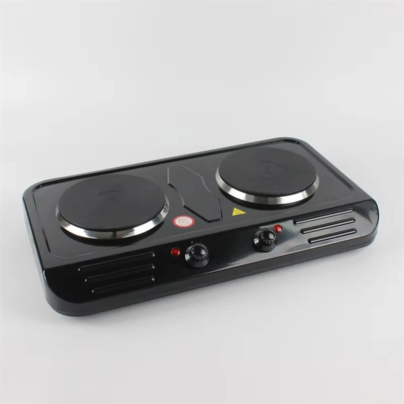 

Portable 5 power regulated 2000W dual burner hot plate