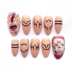 Anime Gojo Satoru çıkartması kaymak kendinden yapışkanlı DIY dekorasyon araçları 3D Nail Art Sticker 196 287