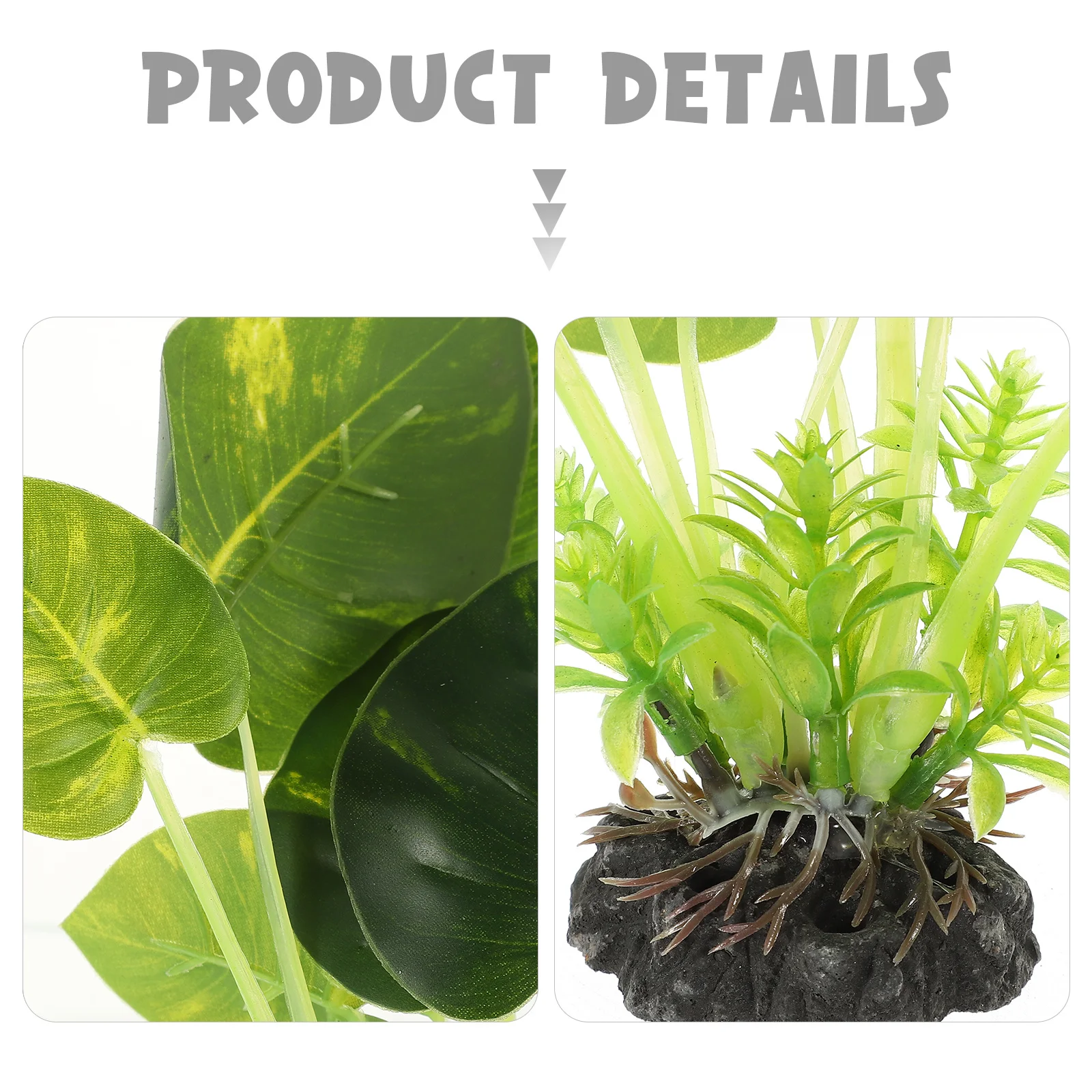 

Artificial Plant for Fish Tank Lifelike Fake Aquarium Plants Durable Non-Fading Freshwater Saltwater Decor Aquatic Plants