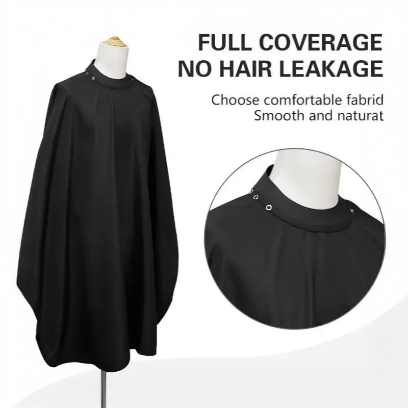 Barber Hair Cutting Cape Waterproof Anti Static Hair Resistant Salon Gown With Button Collar For Hair Styling Shop Home Hair Cu