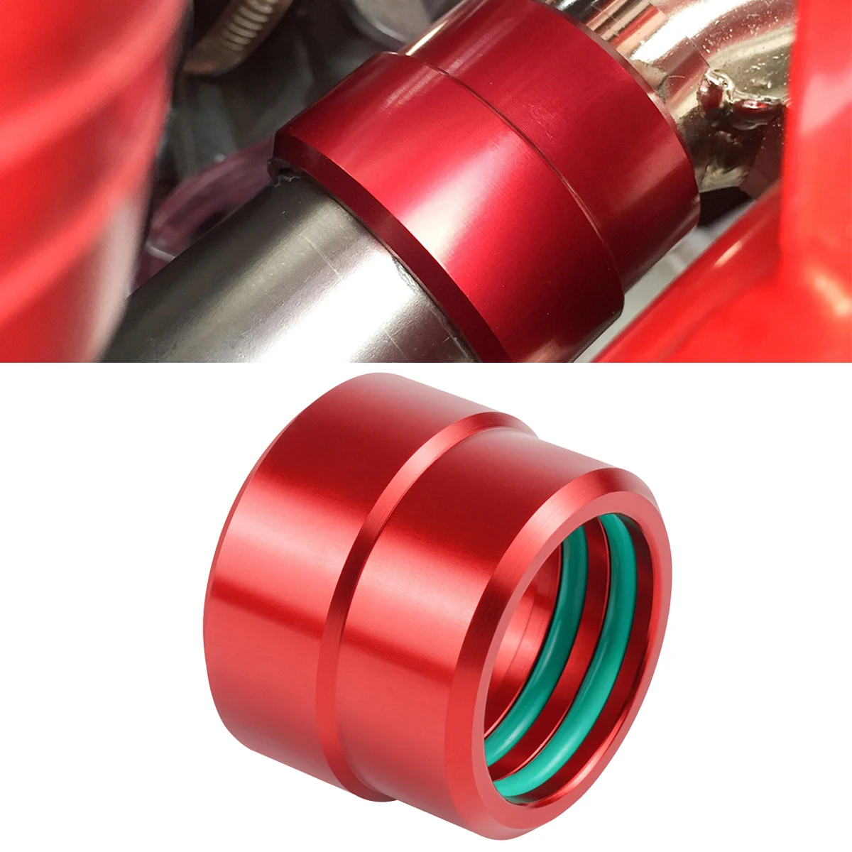 

NICECNC For Beta RR 300 RR 250 2020-2024 Motorcycle Exhaust Collar O-Ring Guard 250RR 300RR 2023 2022 2021 2020 Aluminum