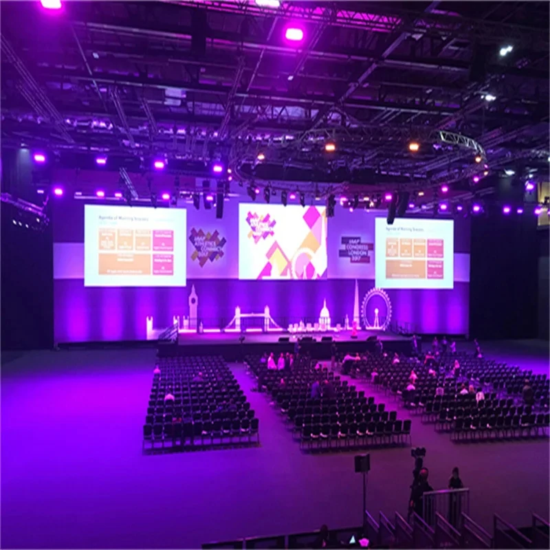 640*480 Indoor Led Display Hd Videos Led Stage Advertising Screen Rental P2.5 Panel Display Supplier