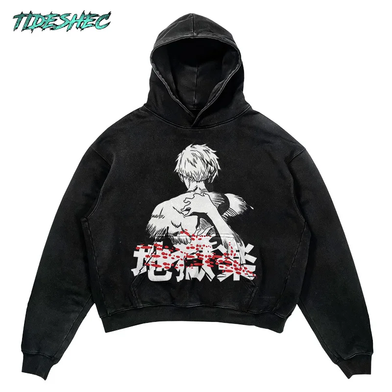 

2024 Streetwear Men Vintage Japan Anime Hoodie Hip Hop Sweatshirt Printed Graphic Hoodie Harajuku Cotton Hoodies Pullover DYL01