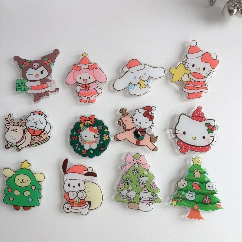 

Рождественская елка hello kitty chiikawa melody kuromi cinnamoroll, кольцо-держатель для телефона, подходит для всех телефонов