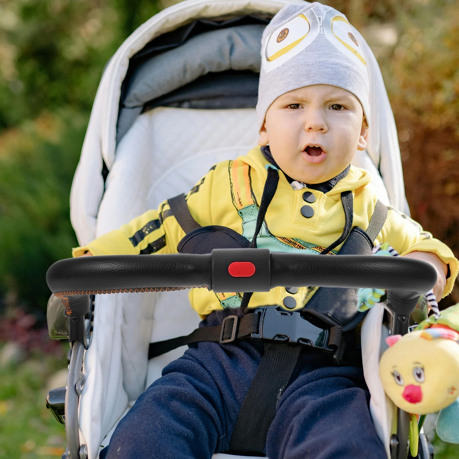 Barre d'accoudoir de poussette pour bébé, garde-corps confortable, fixation universelle de pare-chocs de remplacement pour poussette d'enfant en bas âge