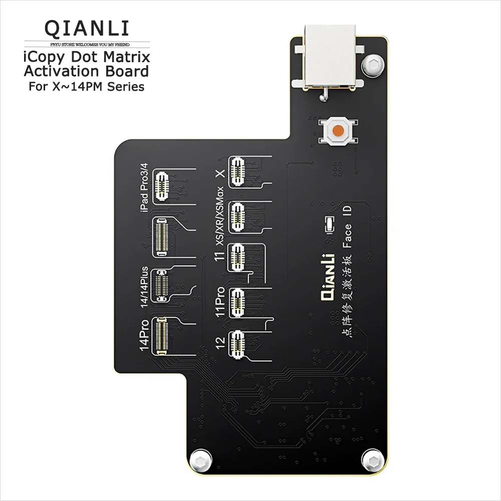 Dot Matrix Repair Activation Board for QIANLI Icopy Plus of IP X-14 PM Face ID Disassembly Free Recovery Data Correction Tester