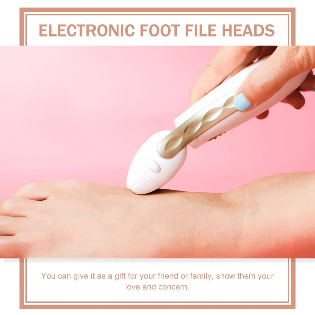 

10pcs Foot File Replacement Heads Pedicure Grinder Electronic Dead Skin Remover Tools Roller Heads Nail File Accessories