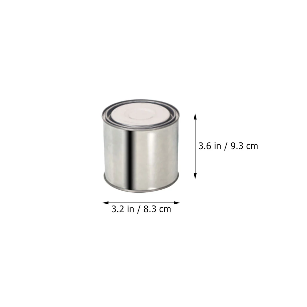 5 Pcs Metal Paint Can Containers for Leftover Miniature Empty Pigment Sealing Handle Oil Tinplate Bucket