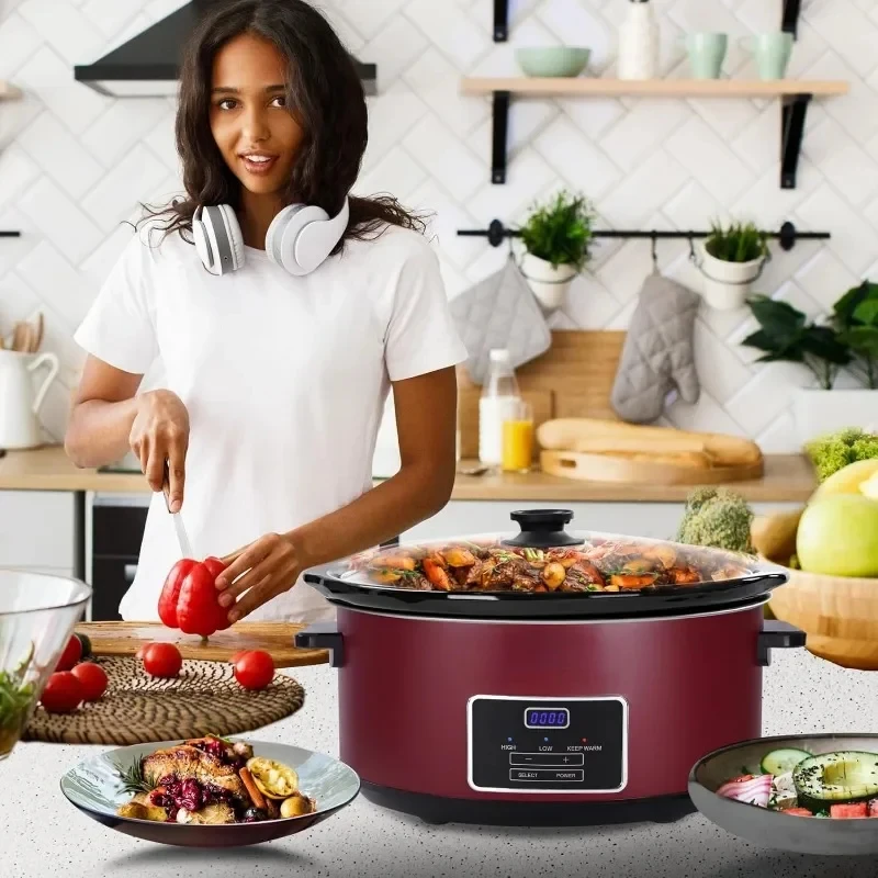 Zing Magnifique Programmable Slow Cooker Kitchen Appliances The Perfect Small Kitchen Appliance for Family Dinners