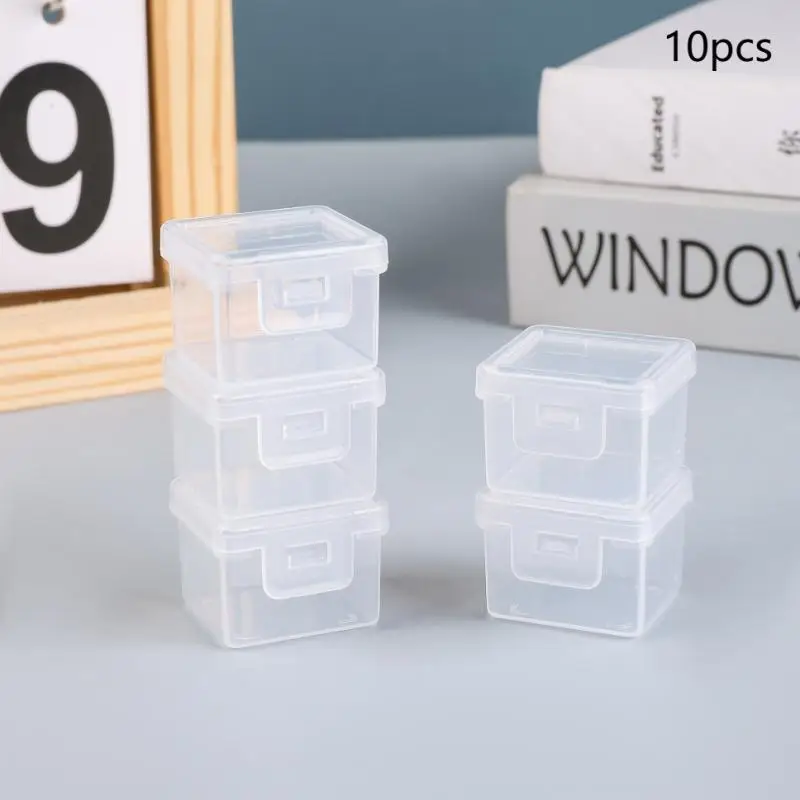 Small Parts Storage Box Mini Hardware Accessories Box Plastic Hard Plastic Box Pp Small Box Transparent Commercial Packaging Box