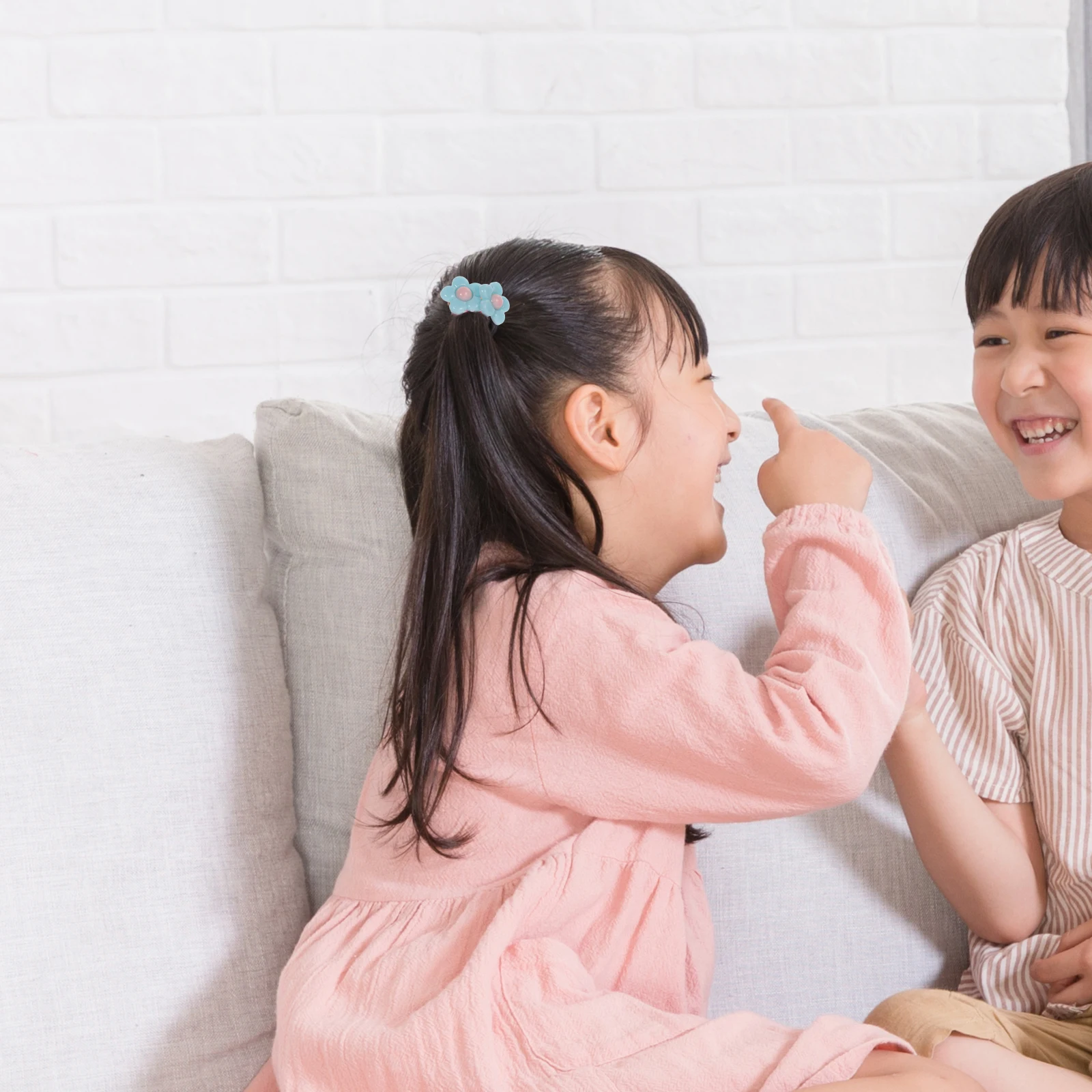 

Ponytail Holder Resin Hair Ring Accessories for Toddler Girls Ties s Miss Color