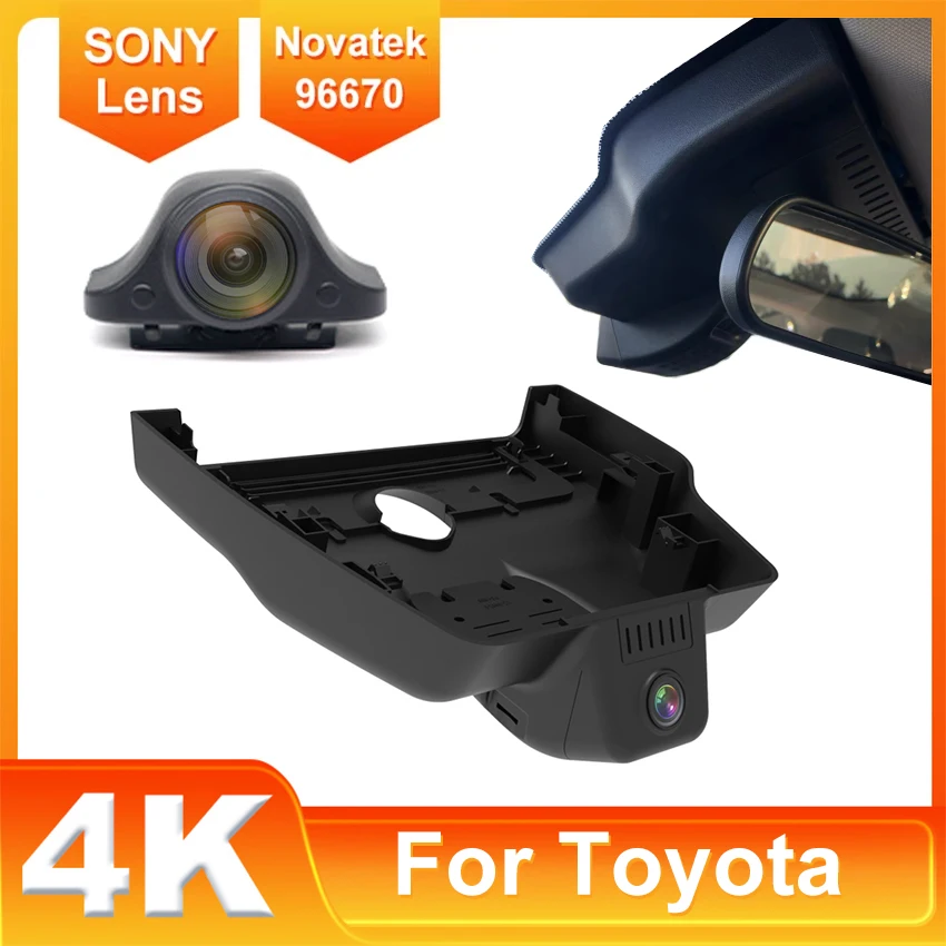 

New! Video Recorder Night Visio 4K UHD Plug and Play Car DVR Dash Cam Camera for Toyota Camry 9 Mk9 XV80 2024 2025 Dashcam