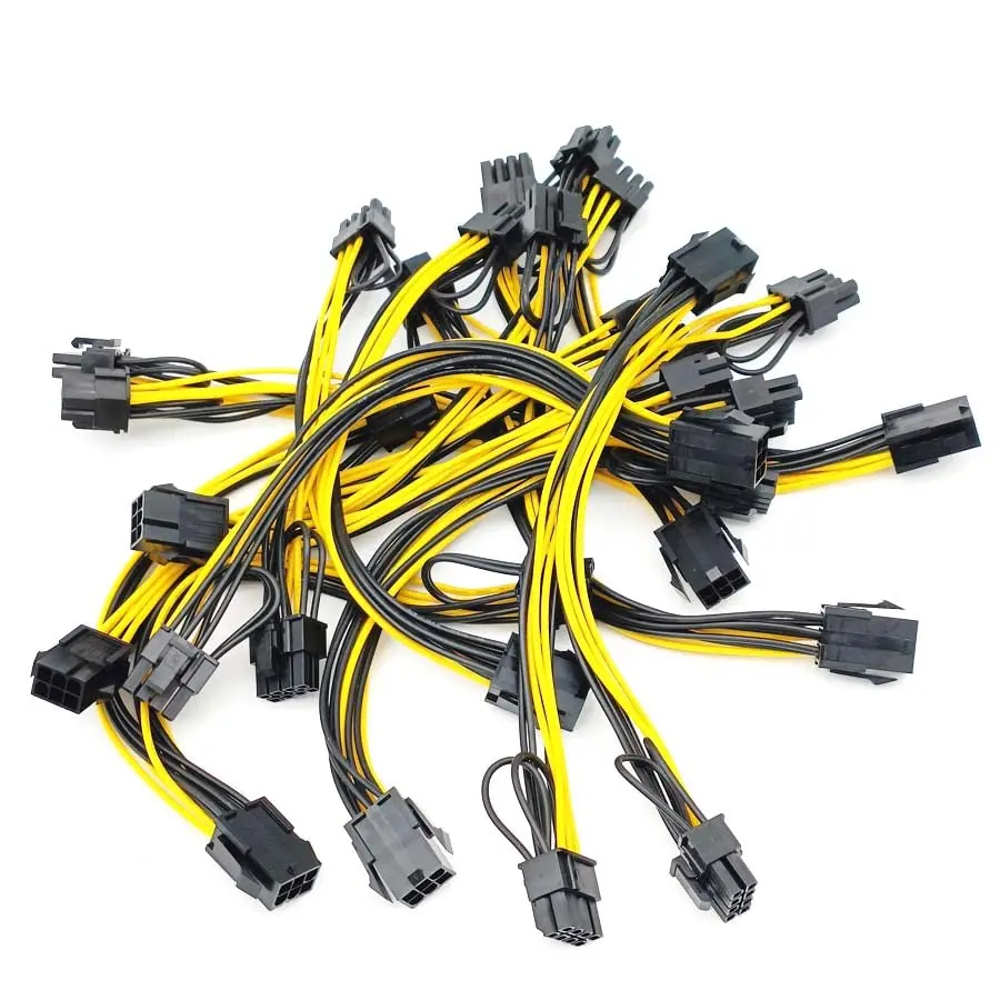 pci-express-6-ピン-デュアル-8-ピン-gpu-ビデオ-カード電源アダプタ-ケーブル-18awg、10-パック