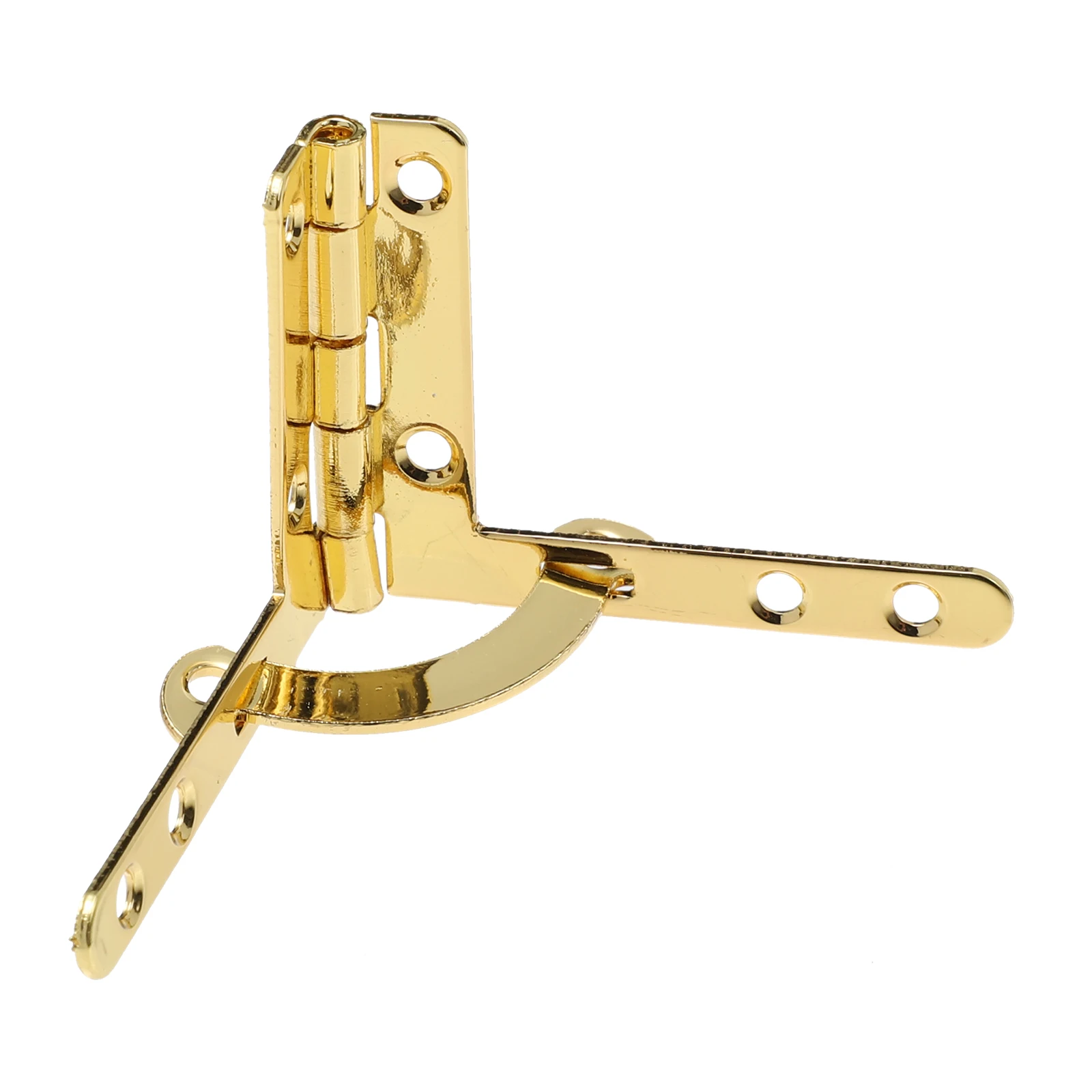 

10pcs Jewelry Box Hinge Iron Golden Durable Anti-Corrosion Wood Folding Lid Support Hardware Household Chest Case Decorative