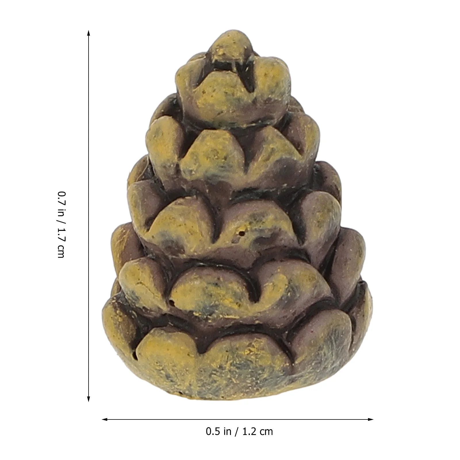 

20Pcs Succulent Pine Cone Decor Resin Pine Cone Christmas Tree Decor for Home Office Party Wedding Scene Layout Micro Landscape