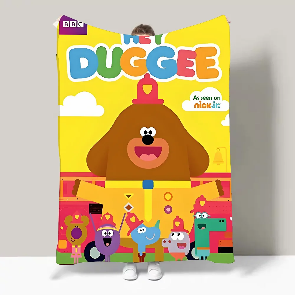 بطانية كارتونية Hey Cute D-Duggees بتصميم خفيف الوزن للنوم والقيلولة وغرفة المعيشة وأريكة المكتب لجميع المواسم