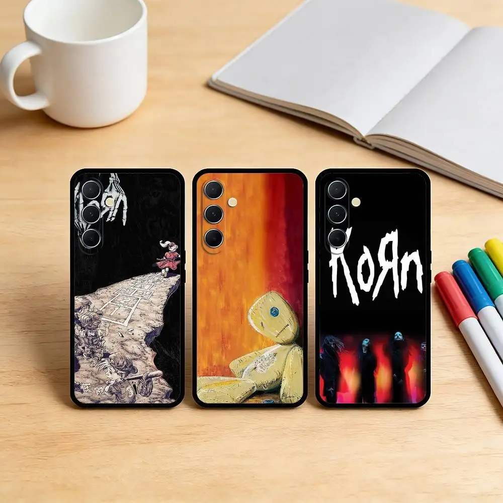 AAA Rock Band K-Korn Phone Case For Samsung S25,S24,S21,S22,S23,S30,Ultra,S20,Plus,Fe,Note,10,9,5G Black Cover