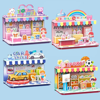 3D Puzzle Convenience Store, Car Store, Sports Store, Toy Store, DIY Puzzle Jigsaw Assembly Model