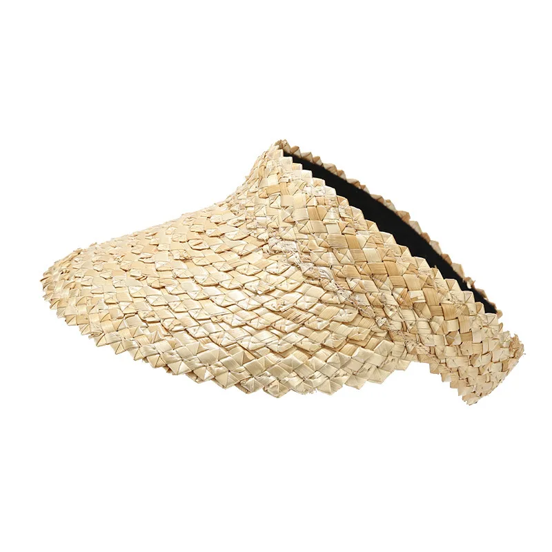 Korean Version Straw Plaited Empty Top Hat Female Summer Sun Visor Hat Male