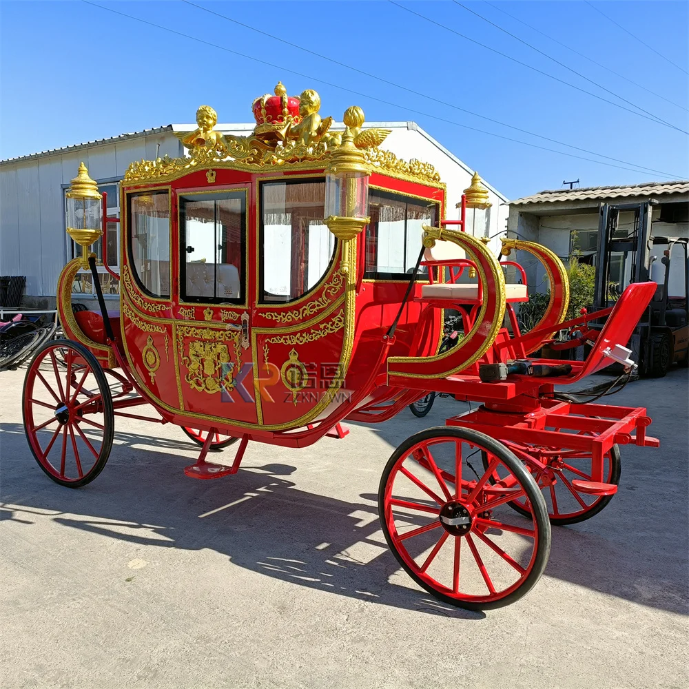 

Traditional European Elegant Customizable Royal Carriage Horse Drawn Classic Royal Form Royal Carriage For Tourism Parade