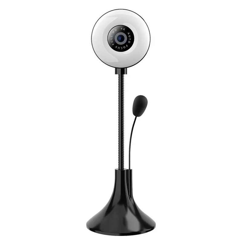 Cámara 4k para ordenador, cámara de 4MP, USB, ligera, con micrófono, Webcam, Zoom, Skype, YouTube, accesorio para portátil, llamadas de conferencia