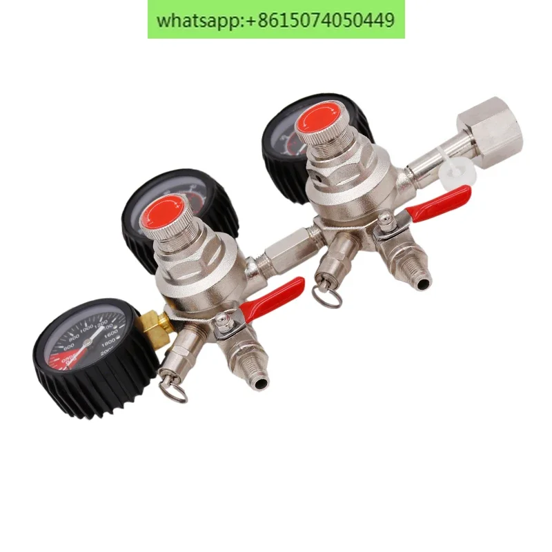 

Craft Beer Carbon Dioxide Steel Bottle Pressure Reducing Gauge Brewing Dual Output Carbon Dioxide Adjustment