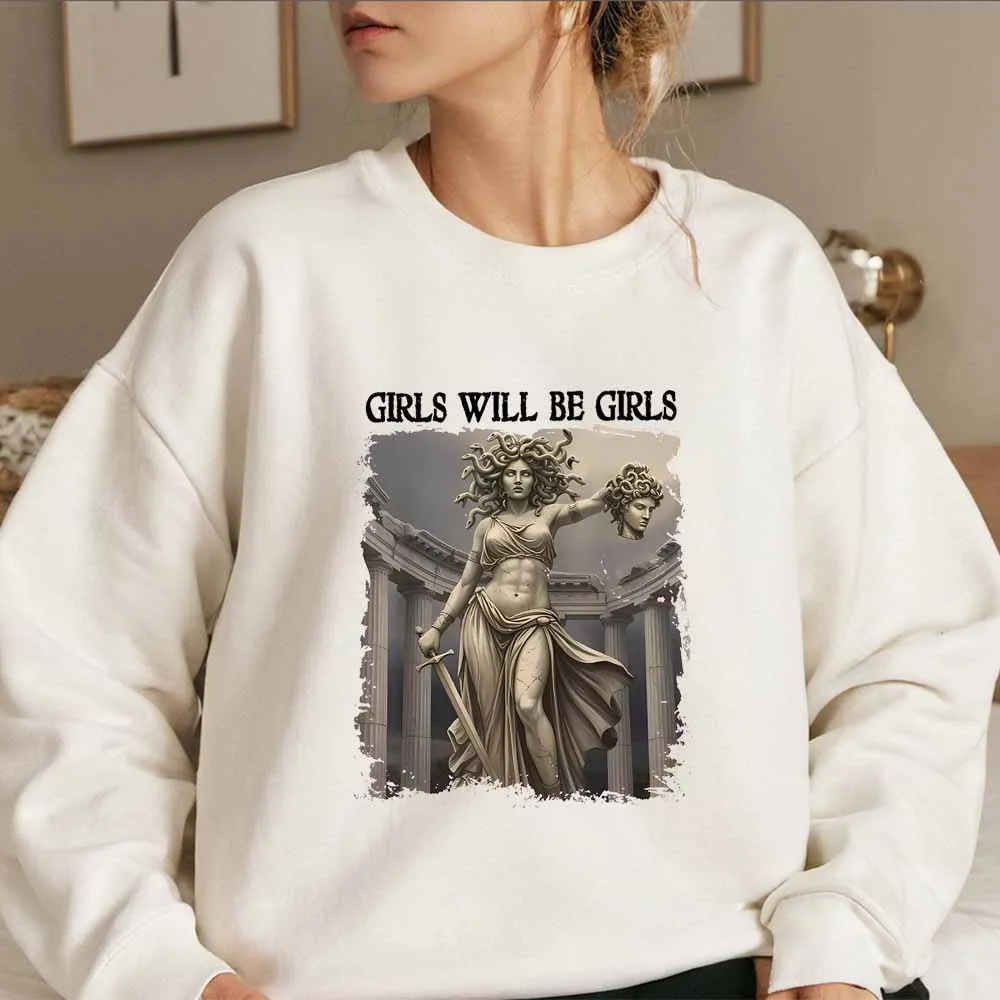 Bluza Halloween Dziewczyna Meduza Feministka Kobiety Gotyk Równy Status Koszula Wiedźma Spal Patriachat Halloweenowe Topy