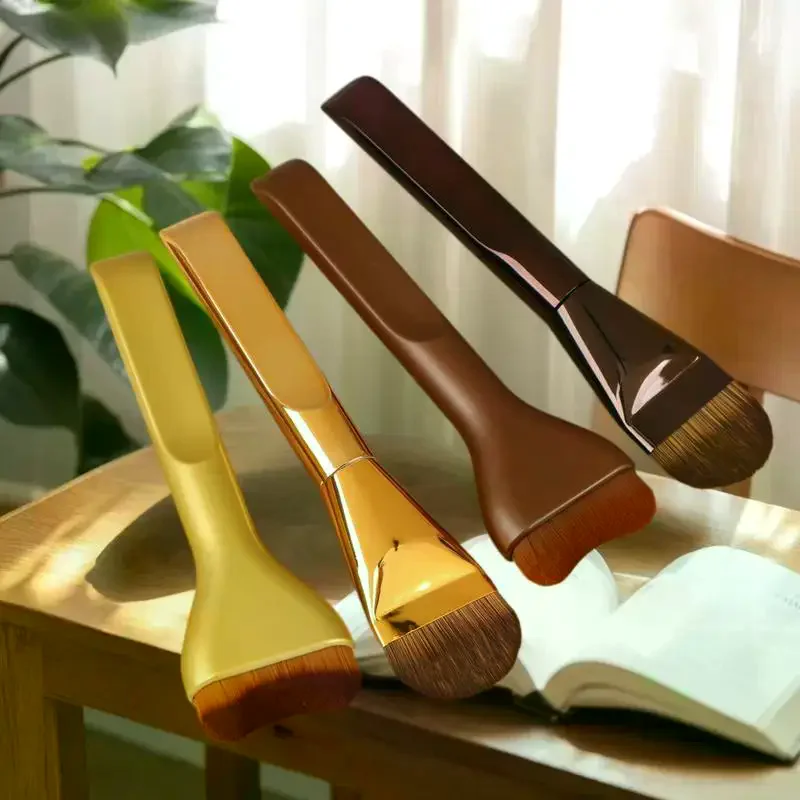 Juego de brochas de maquillaje para base, cepillo ultrafino para máscara superior para crema líquida, cosméticos, herramienta de belleza, regalo Premium, 1/2 Uds.