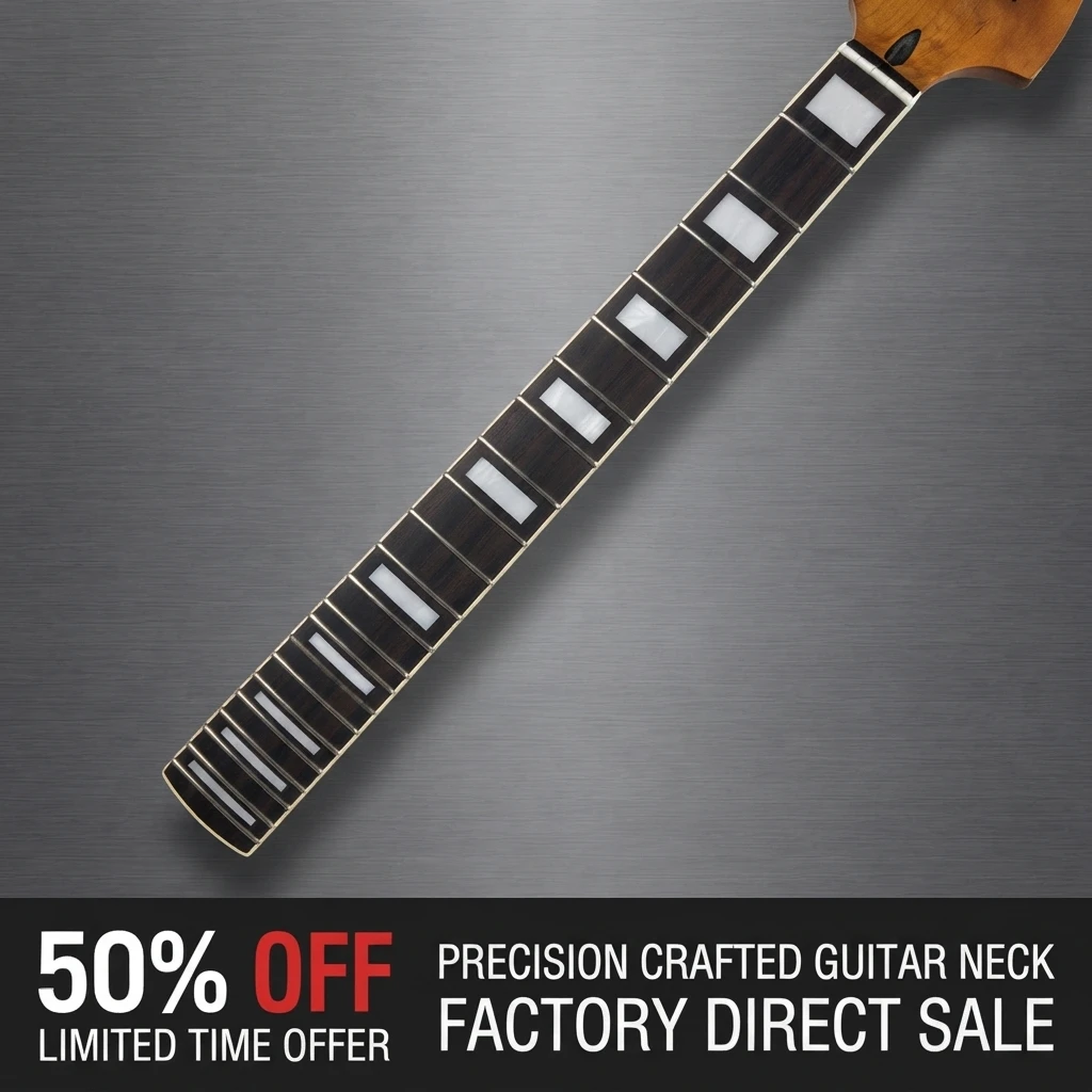 Premium Roasted Maple ST Neck with Rosewood Fretboard & Block Inlays (648mm String Spacing)