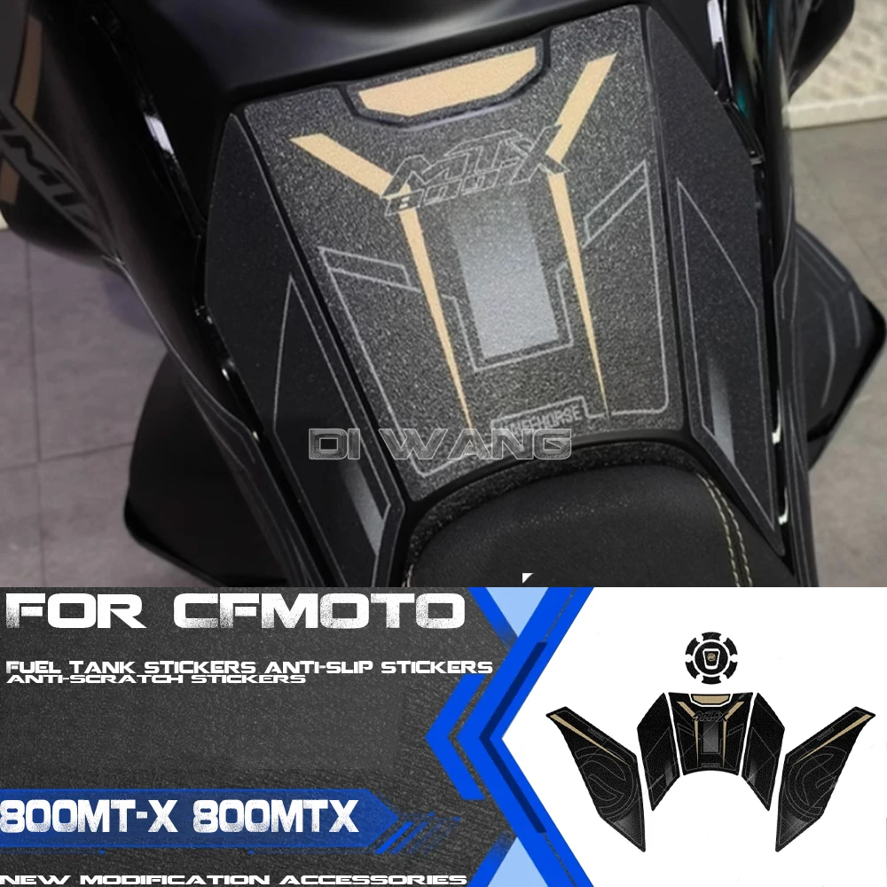 

Motorcycle Modified Fuel Tank Stickers Anti-slip Stickers Fishbone Stickers Anti-scratch Accessories For CFMOTO 800MT-X 800MTX