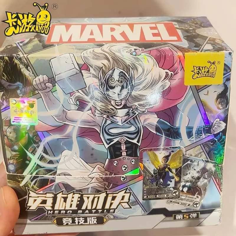 

KAYOU Marvel Card Avengers Set SSR CR Rare Card Spider-Man Iron Man Competitive Edition Collectible Toy Holiday Gift