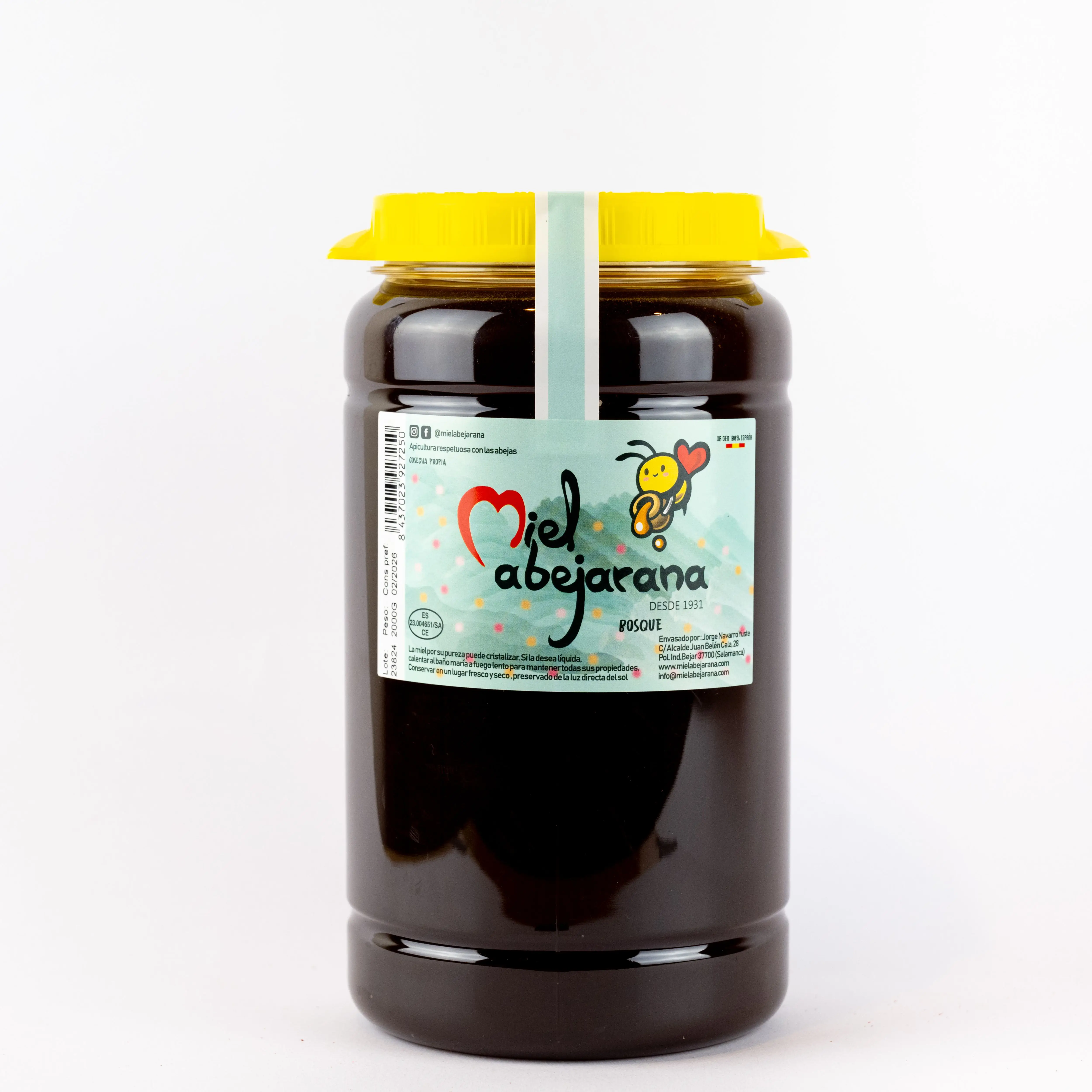 Miel Abejarana - Miel de Bosque 2000g - Artesanal. Gran sabor y propiedades nutritivas. ¡Disfruta del néctar natural!