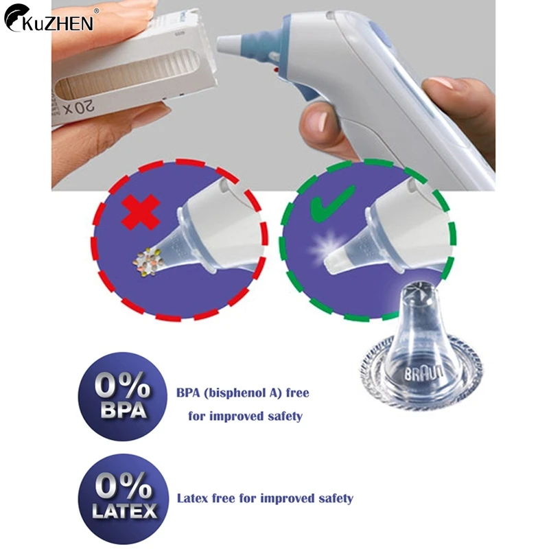

20 шт./упаковка, одноразовые колпачки-термометр для ушей
