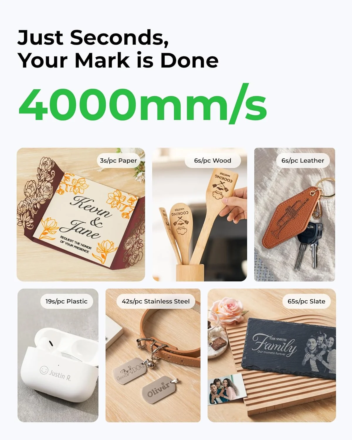 ماكينة الحفر بالليزر XTool F1 Lite، ماكينة الحفر بالليزر المحمولة بقدرة 4000 مم/ثانية