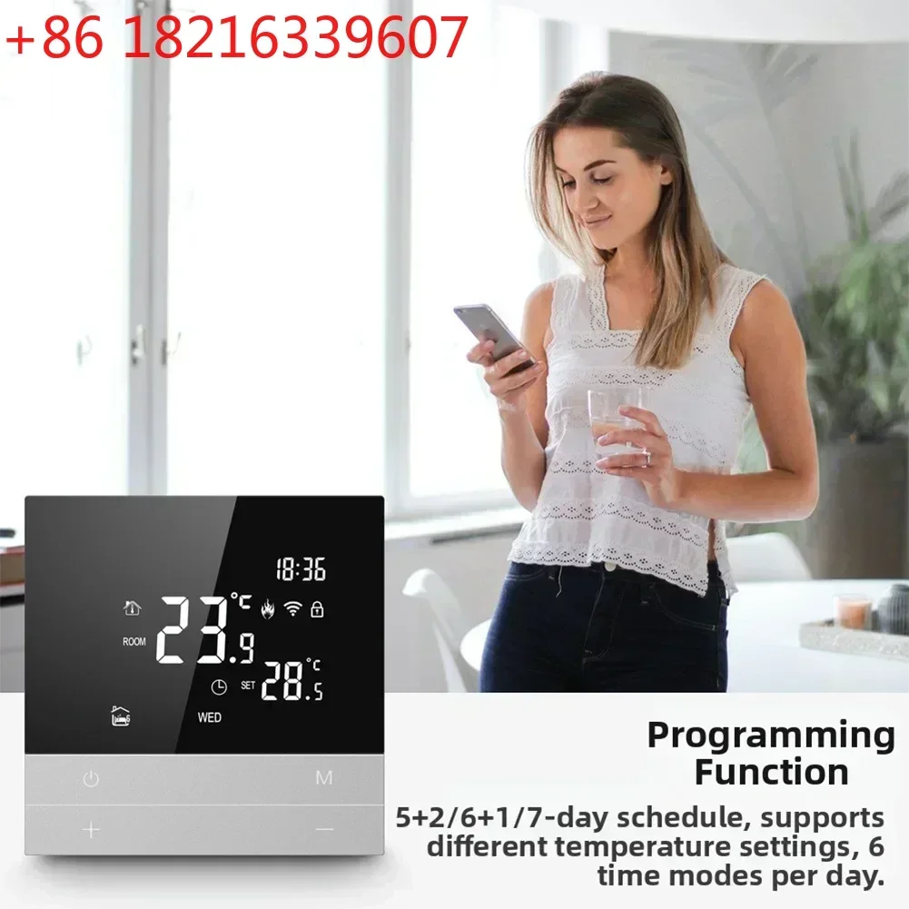 YAO AVATTOs Tuyas WiFi Smart Thermostat，Electric Floor/Heating Water/Gas Boiler Controller Works With Google Home, Alexas, Alice
