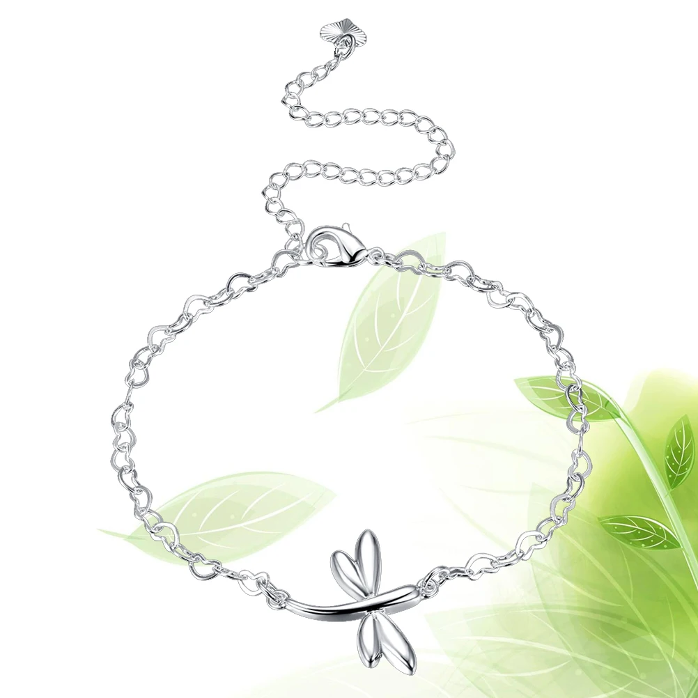 

Dragonfly Ankle Chain Butterfly Pattern Foot Silver Anklet Fashionable Bracelet Anklets for Women