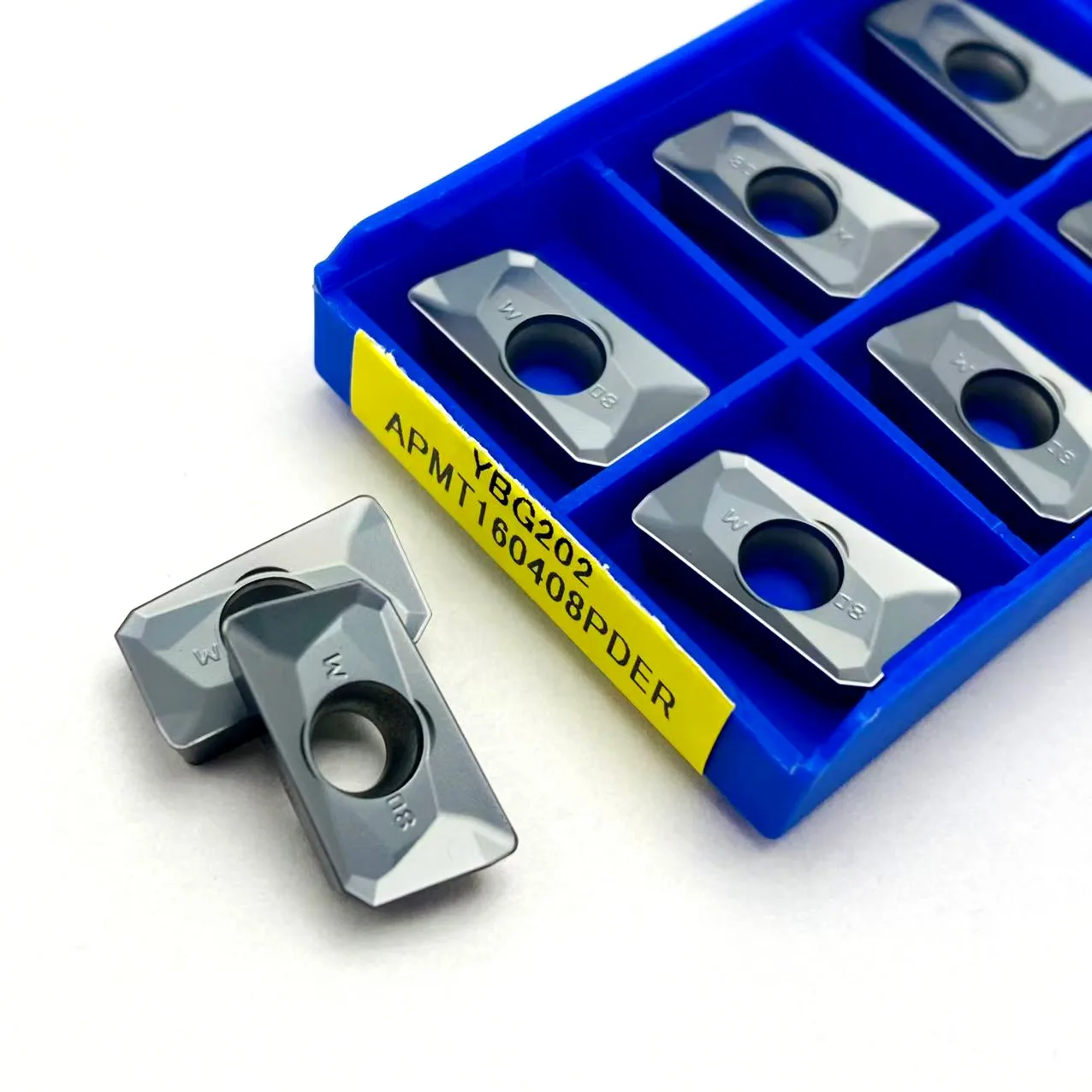 High quality APMT1135PDR YBG202 APMT160408PDER YBG202 carriage inserts APMT1604 APMT1135 stainless steel milling inserts