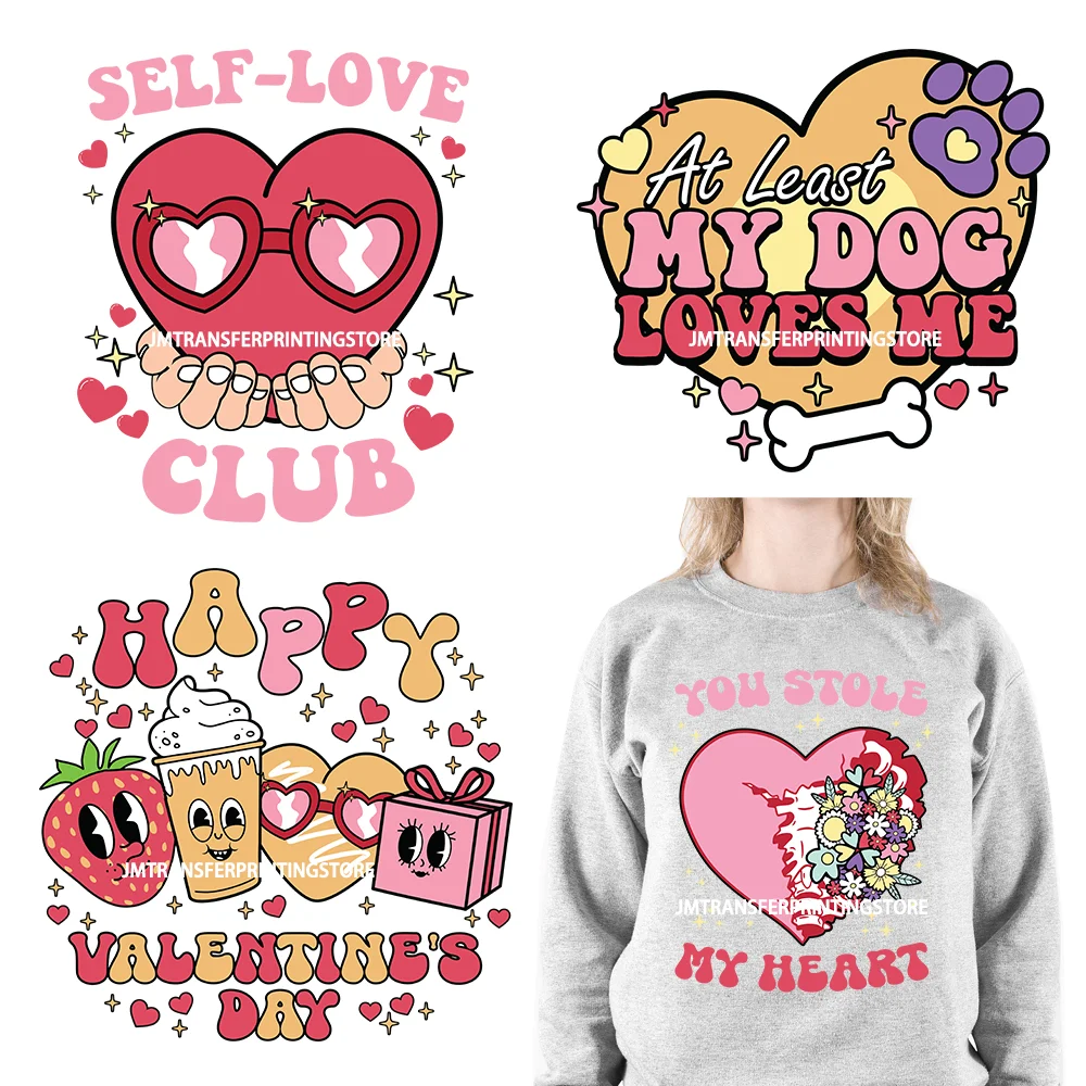 

Funny Valentine Quotes Iron On Stickers DTF Transfers Ready To Press For Garment