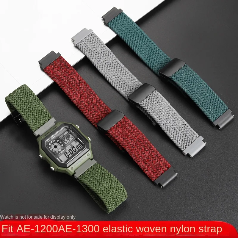 Quick release nylon strap 18MM bracelet watch band for Casio HDC-700 AE1200 WS-1400h/1300 W-737 F-91W MRW-200 AMW-870 LA670 A158