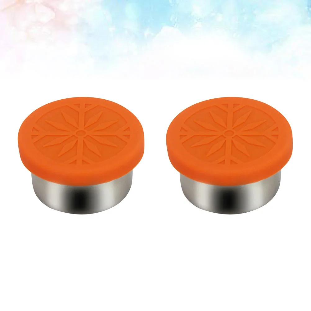 

2pcs Stainless Steel Seasoning Jars Leak-Proof Food Storage Kitchen Accessories Spice Containers for Bean Nut Cookie Storage
