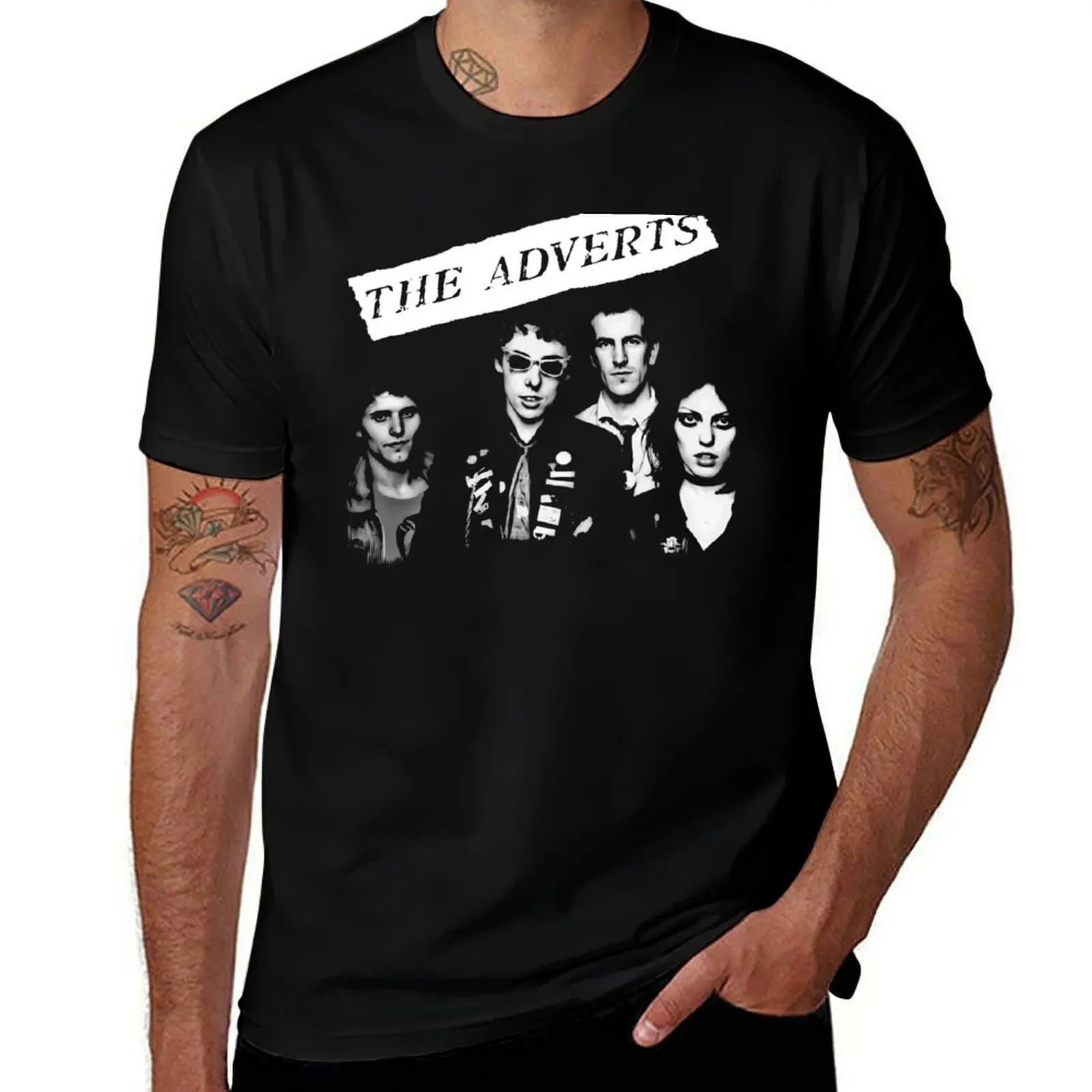 

Adverts T-Shirt baggy shirts anime tshirt vintage clothes T-shirts for men cotton