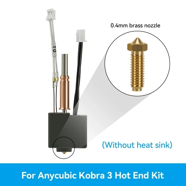 Für Anycubic Kobra 3 Combo Hotend Düse Thermistor Heizrohr 24v 50w Heizblock für Anycubic Kobra3 Ersatzzubehör