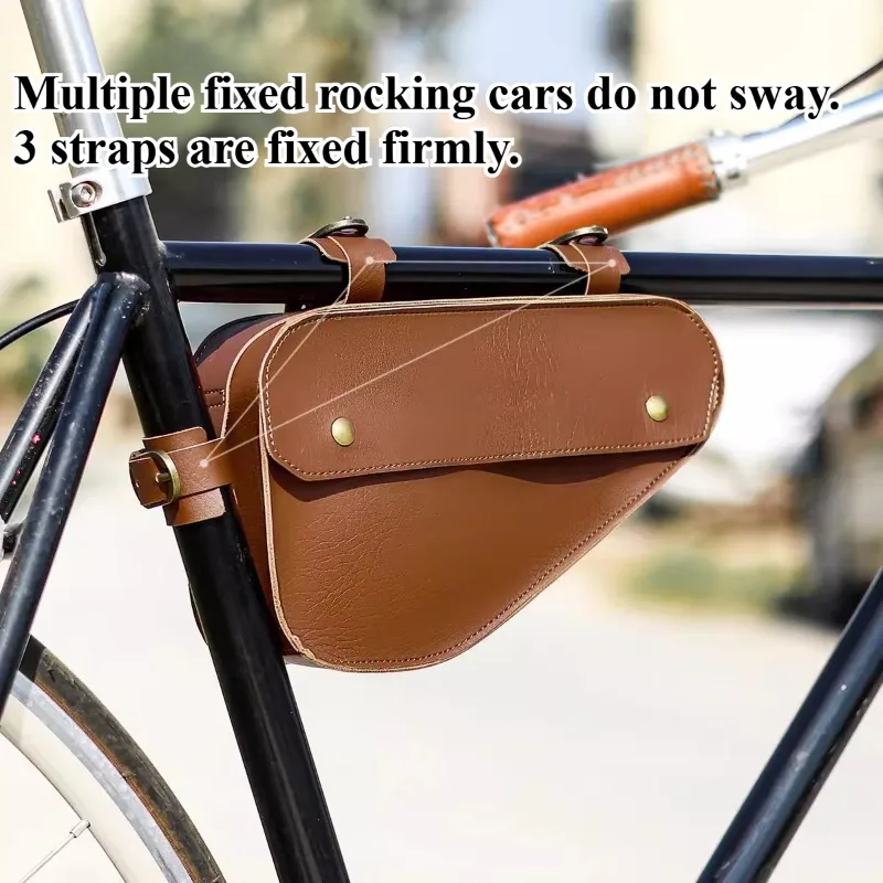 Mountain bike top tube bag retro beam bag triangle bag road bike riding equipment narrow storage kit