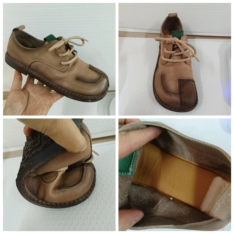 Koznoy 2cm Retro etnico naturale in vera pelle comode donne poco profonde appartamenti morbidi Casual autunno cucito mocassino estate scarpe