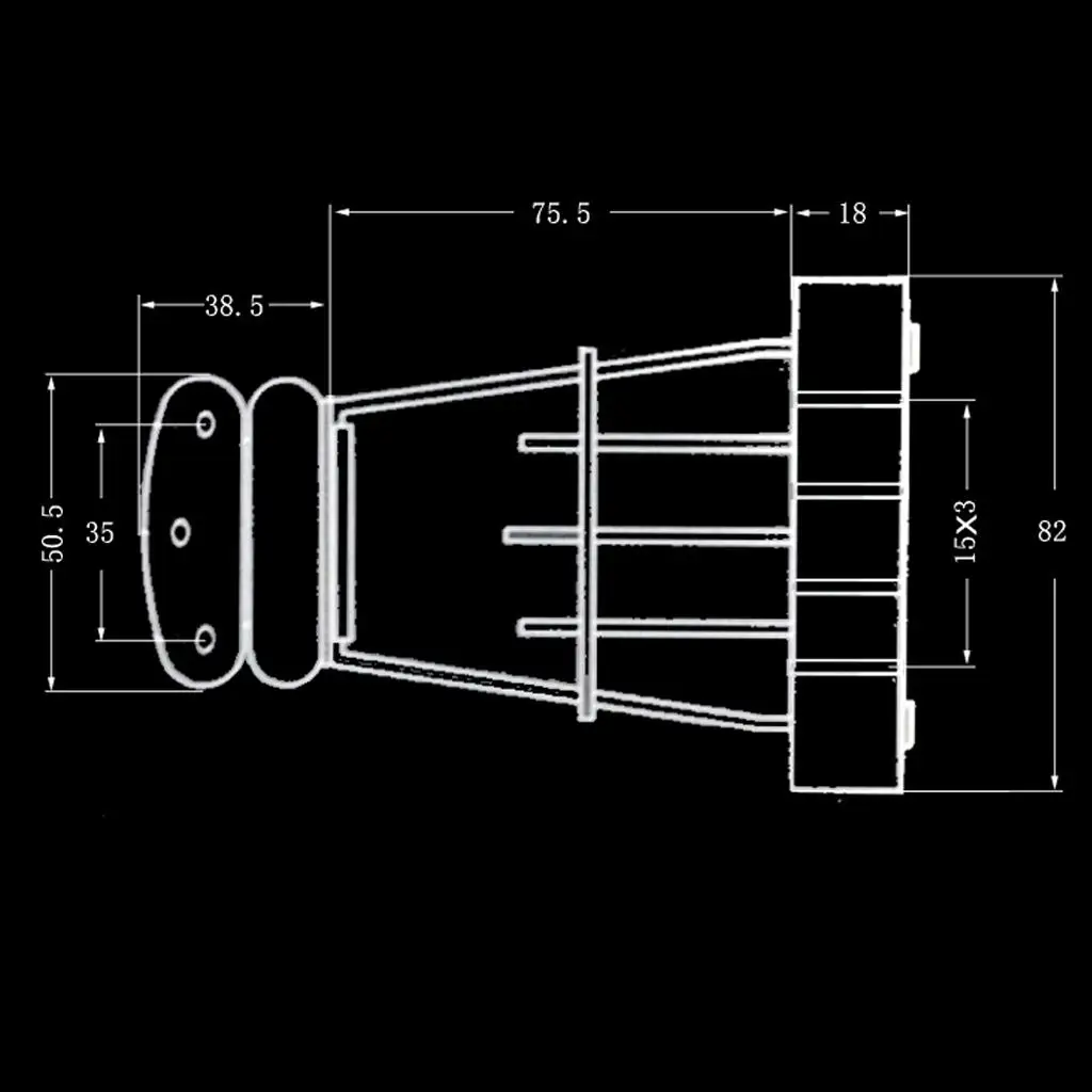 

Acoustic Guitar Bridge Tailpiece Replacement Zinc Alloy Semi Hollow for 4 String Jazz Archtop Bass Guitar