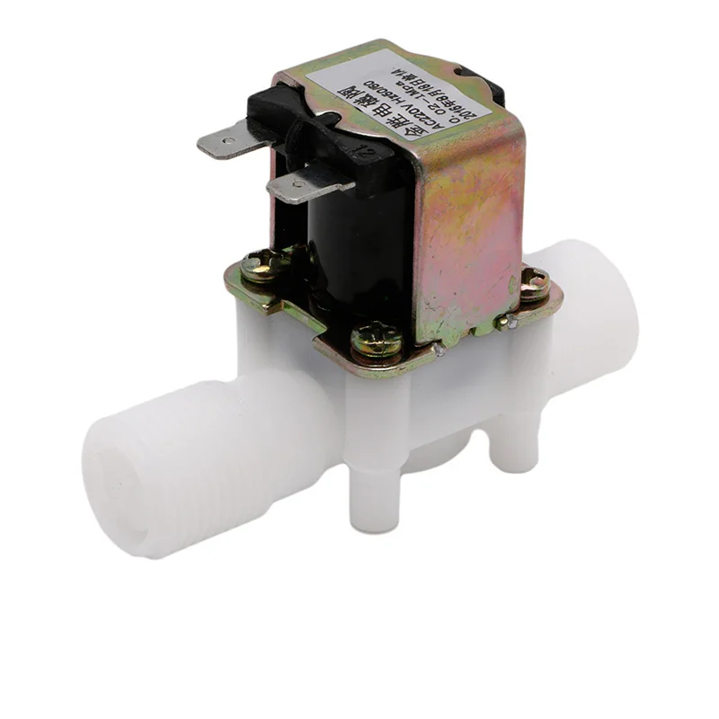 AC220V Electric Solenoid for Valve Magnetic N/C Water Air Inlet Flow Switch N/C DropShipping